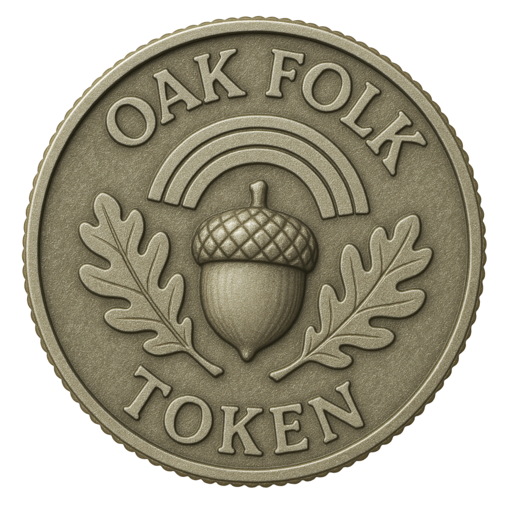 Pretty Token Fun, Cute Clay Figurine Token – Oak Folk Studio