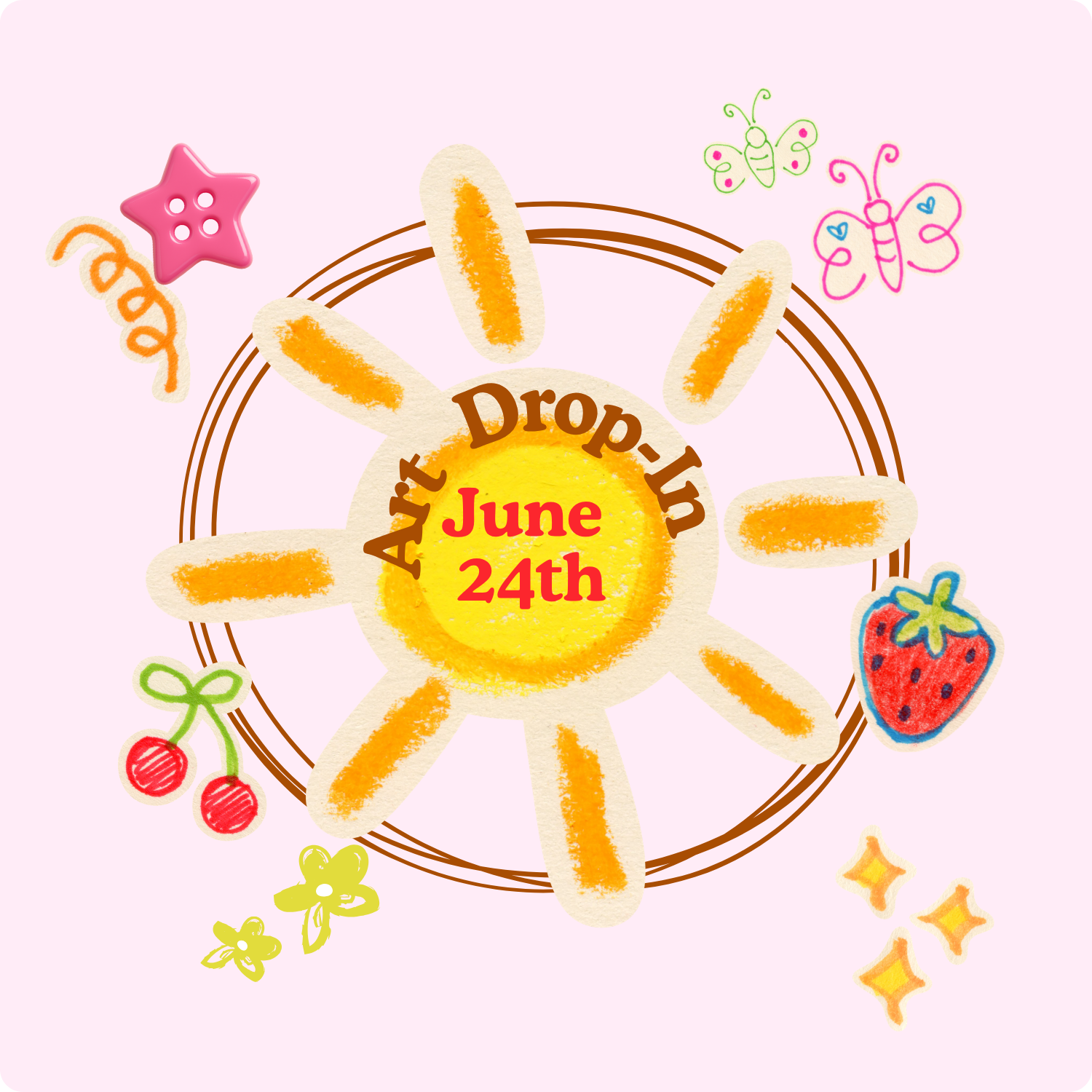 🌻ART🌻 Ages 4-6 🌻 JUNE 24th
