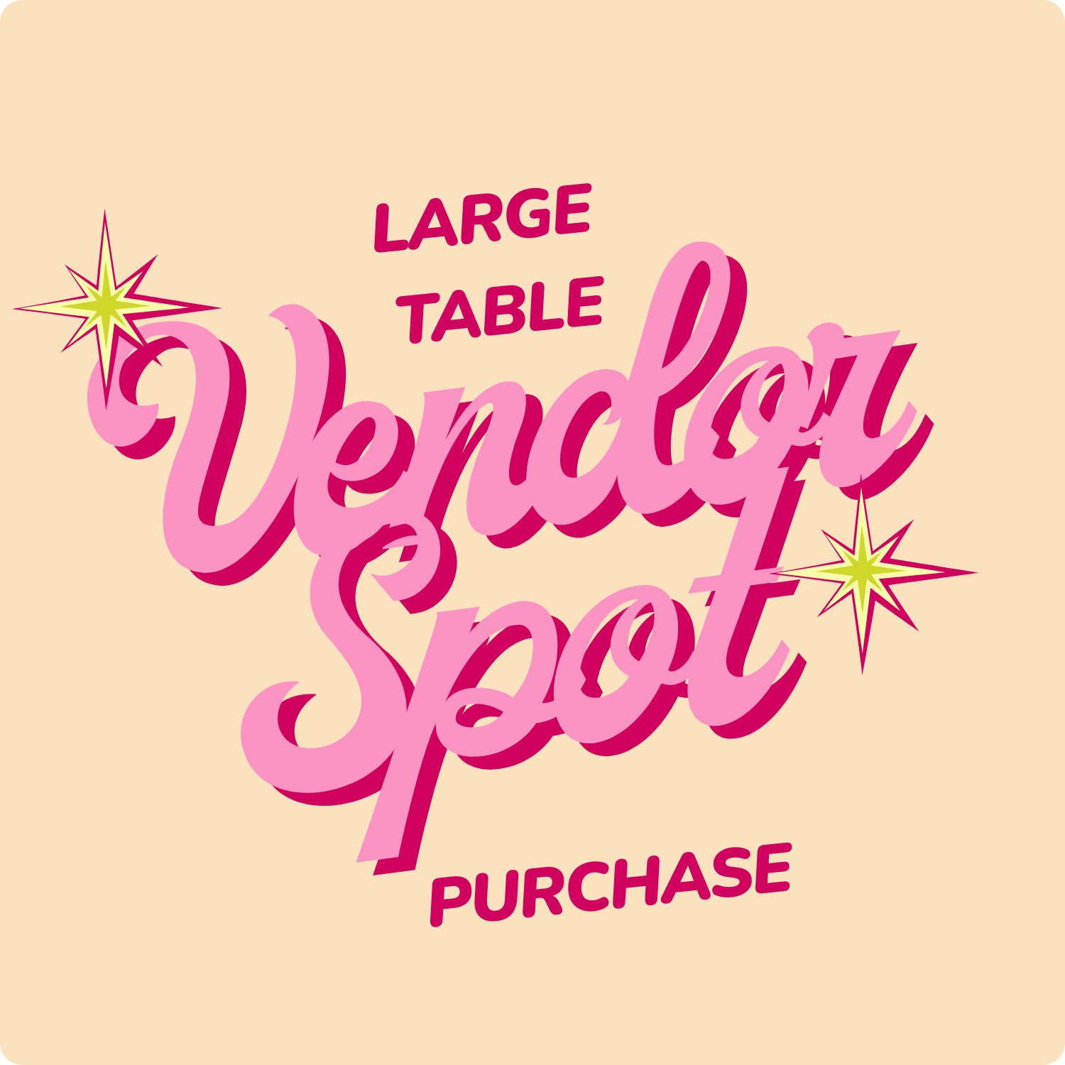 ✨Vendor Table Fee (Large Table)✨