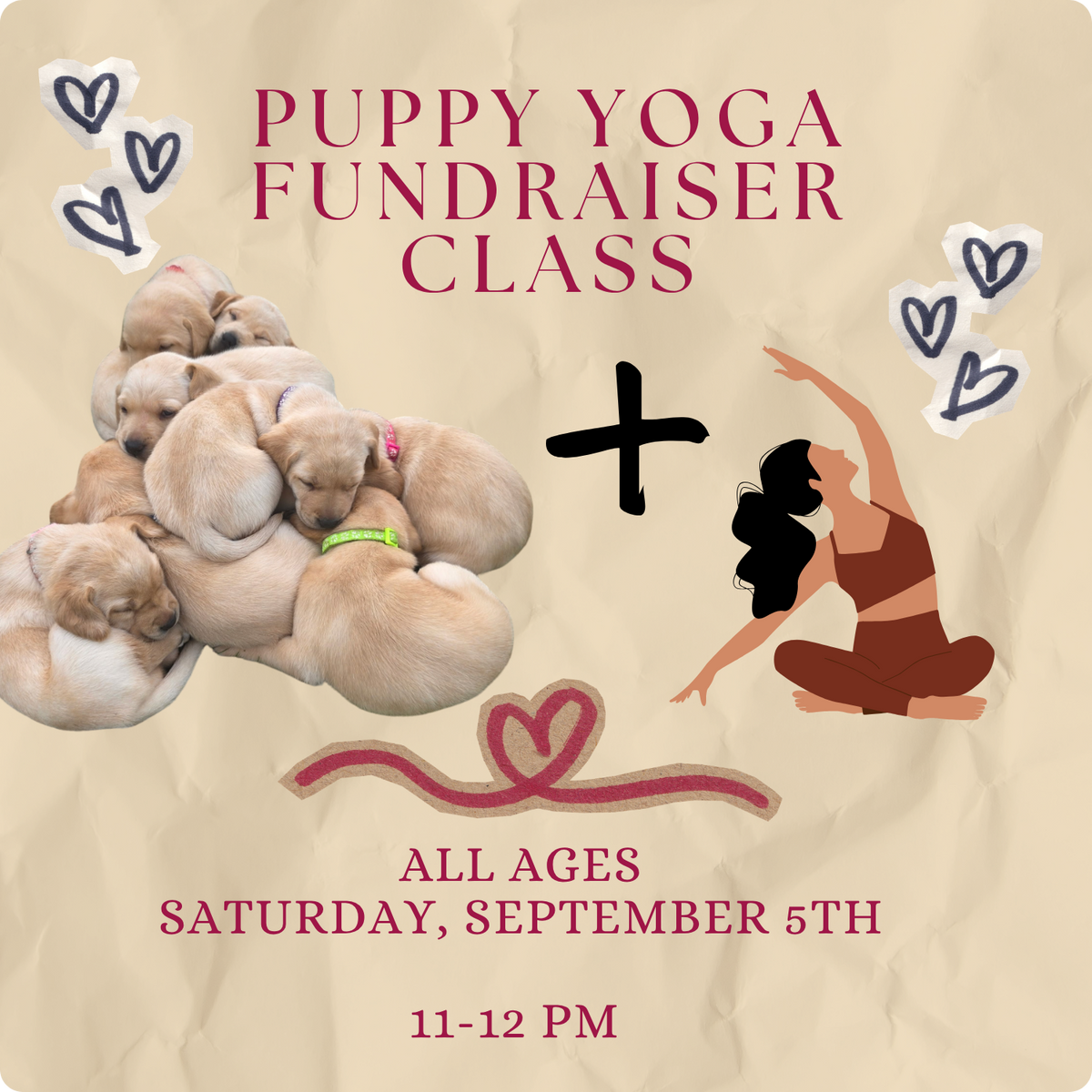 🐶Puppy Yoga🐶 SEPTEMBER 5th @11AM