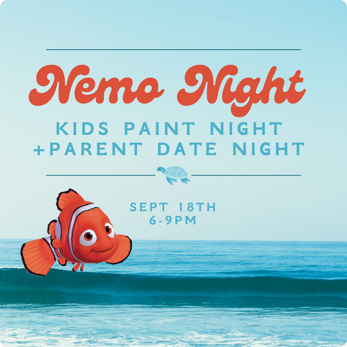 🌙 Kids Paint Night + Parent Date Night 🌙SEPTEMBER 18th