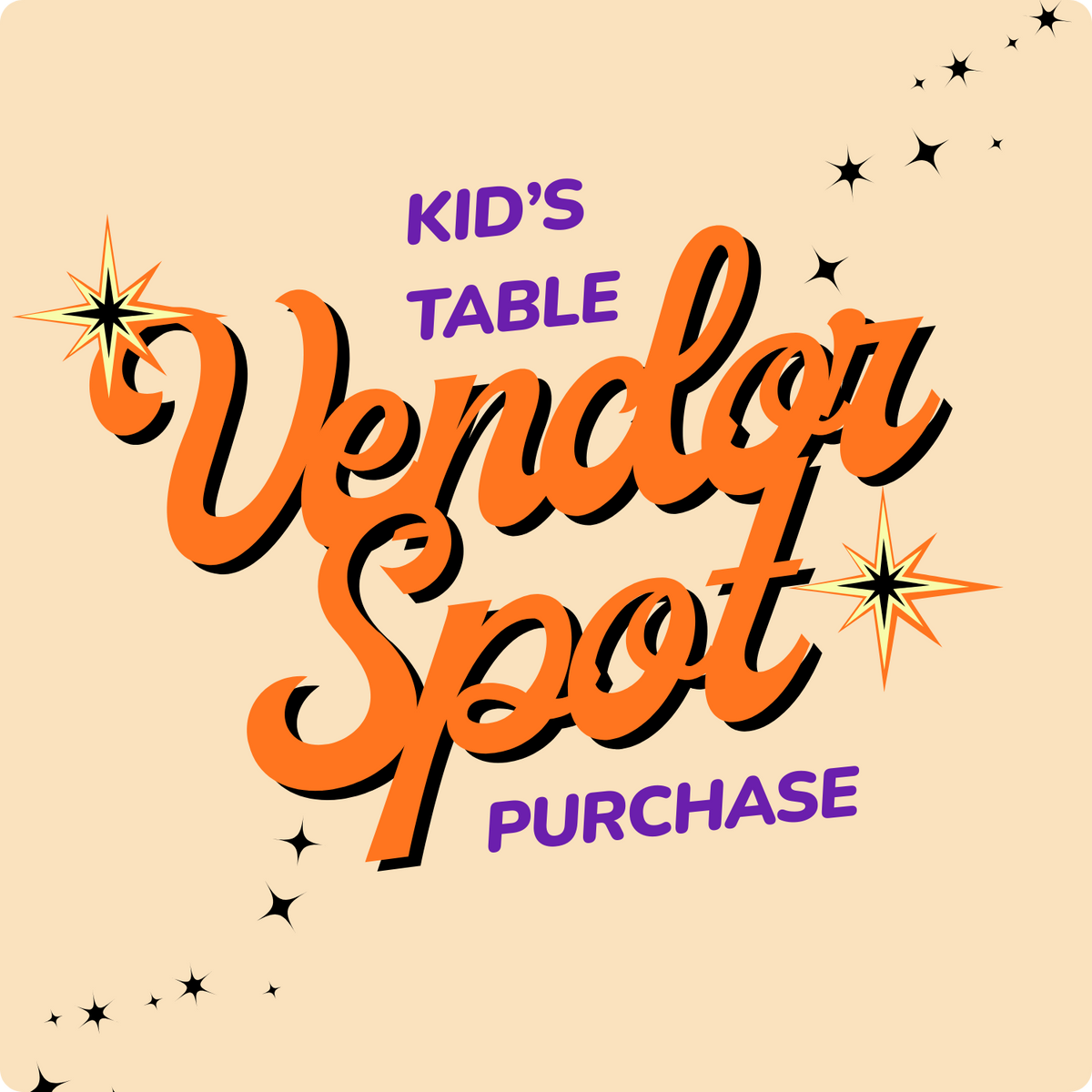 ✨Vendor Table Fee (Kid)✨ OCTOBER 17th