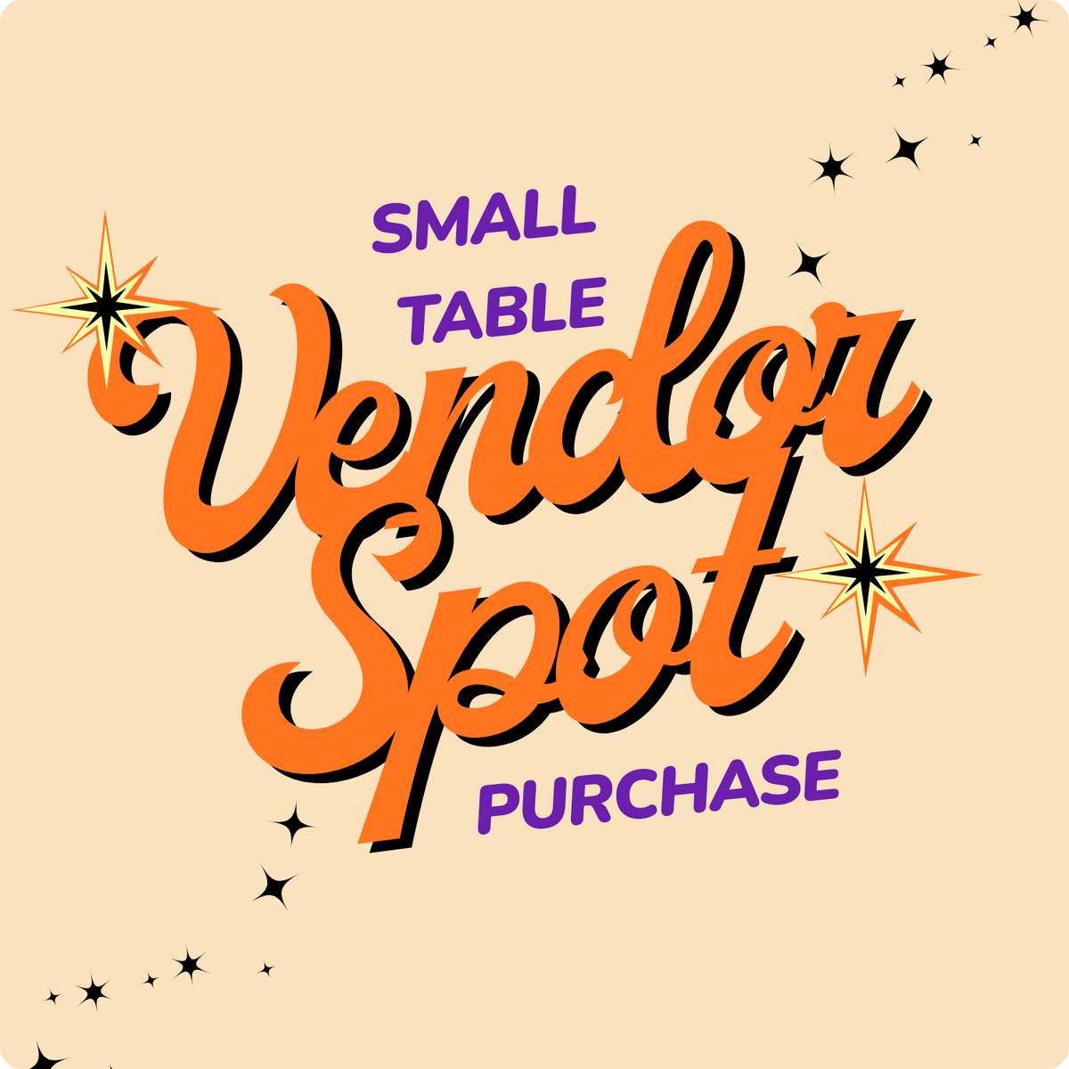 ✨Vendor Table Fee (Small Table)✨OCTOBER 17th
