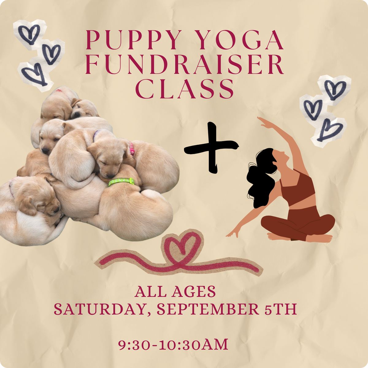 🐶Puppy Yoga🐶 SEPTEMBER 5th @9:30